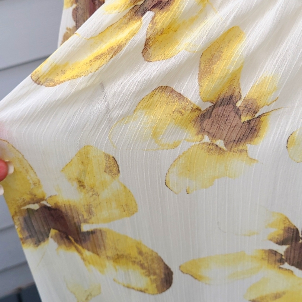 Simply Vera by Vera Wang Dress Floral Flowy Maxi Size XL - Picture 7 of 15